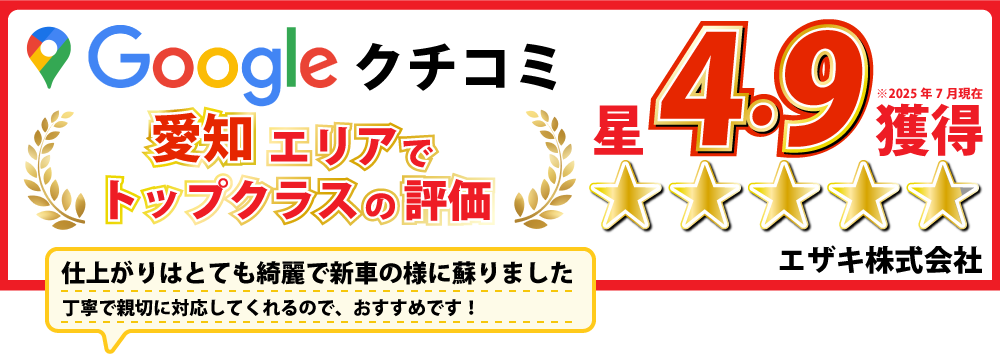 口コミ評価地域トップクラス